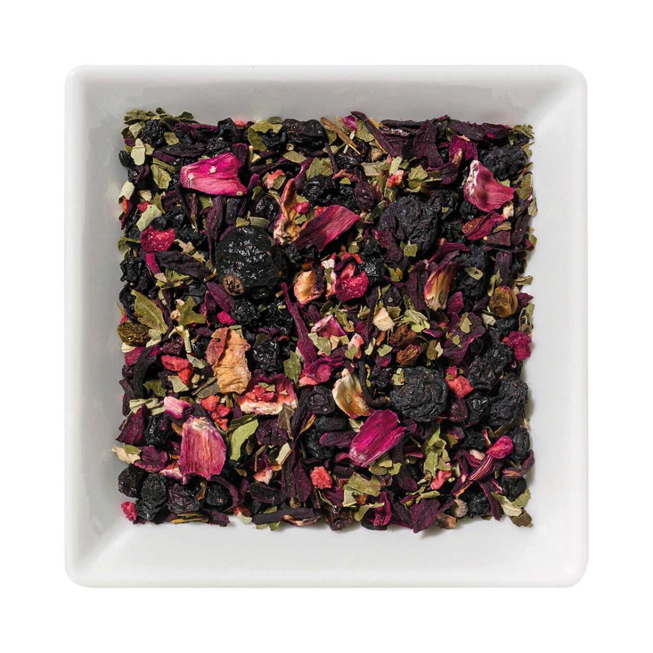 Teesorte Beerenschmaus in einer Schale