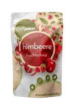 Fruchtschnur Himbeere 80g Tüte Vorderseite